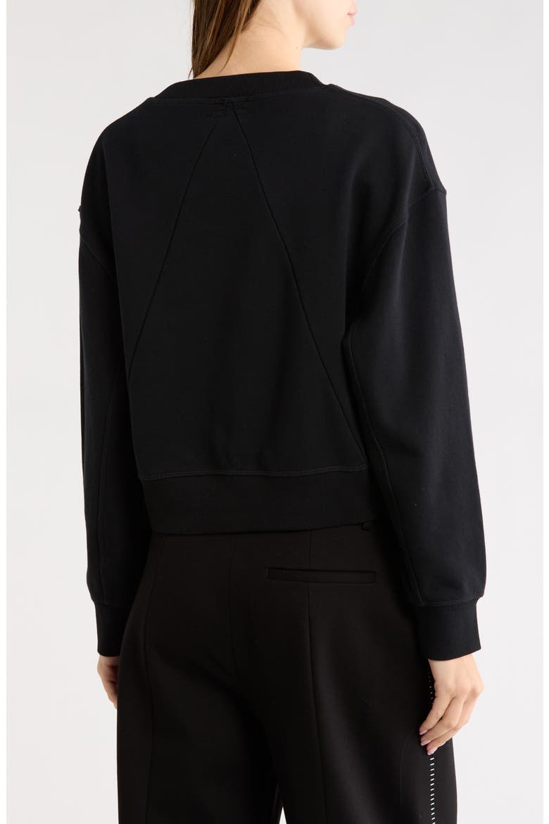Terry Logo Sweatshirt, Alternate, color, BLACK