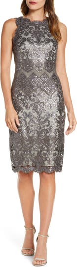 sachin and babi light blue dress SHO by Tadashi Shoji Backless Ruffle-Trim Lace Gown - Dresses & Skirts -  Free Shipping