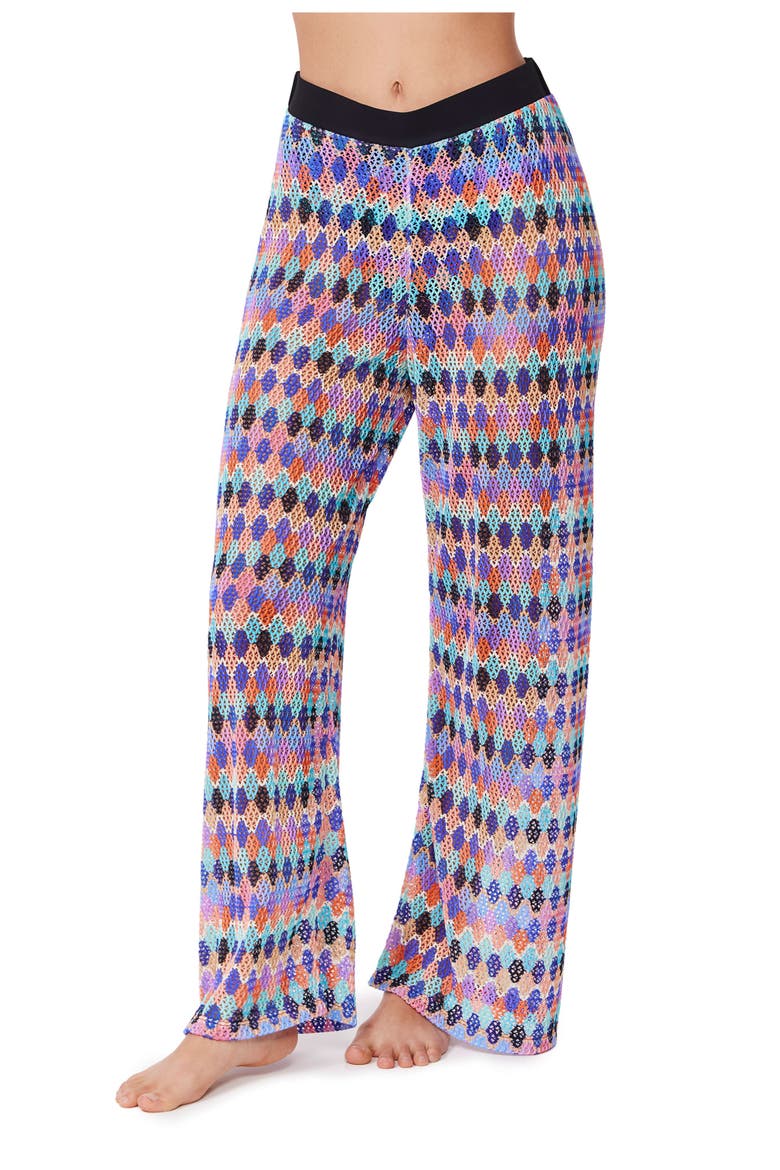 Retro Riviera Netted Crochet Beach Pant Cover-Up, Alternate, color, Retro-Riviera-Multi