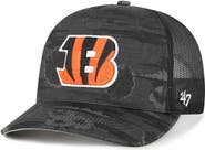 '47 Men's '47 Black Cincinnati Bengals Fiji Trucker Adjustable Hat