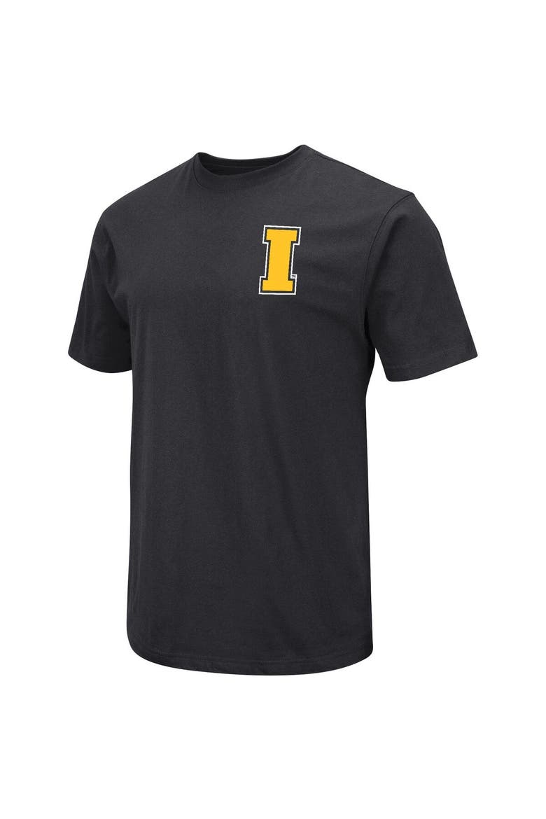 Men's Colosseum Black Iowa Hawkeyes Baseball On-Deck 2-Hit T-Shirt, Alternate, color, Black