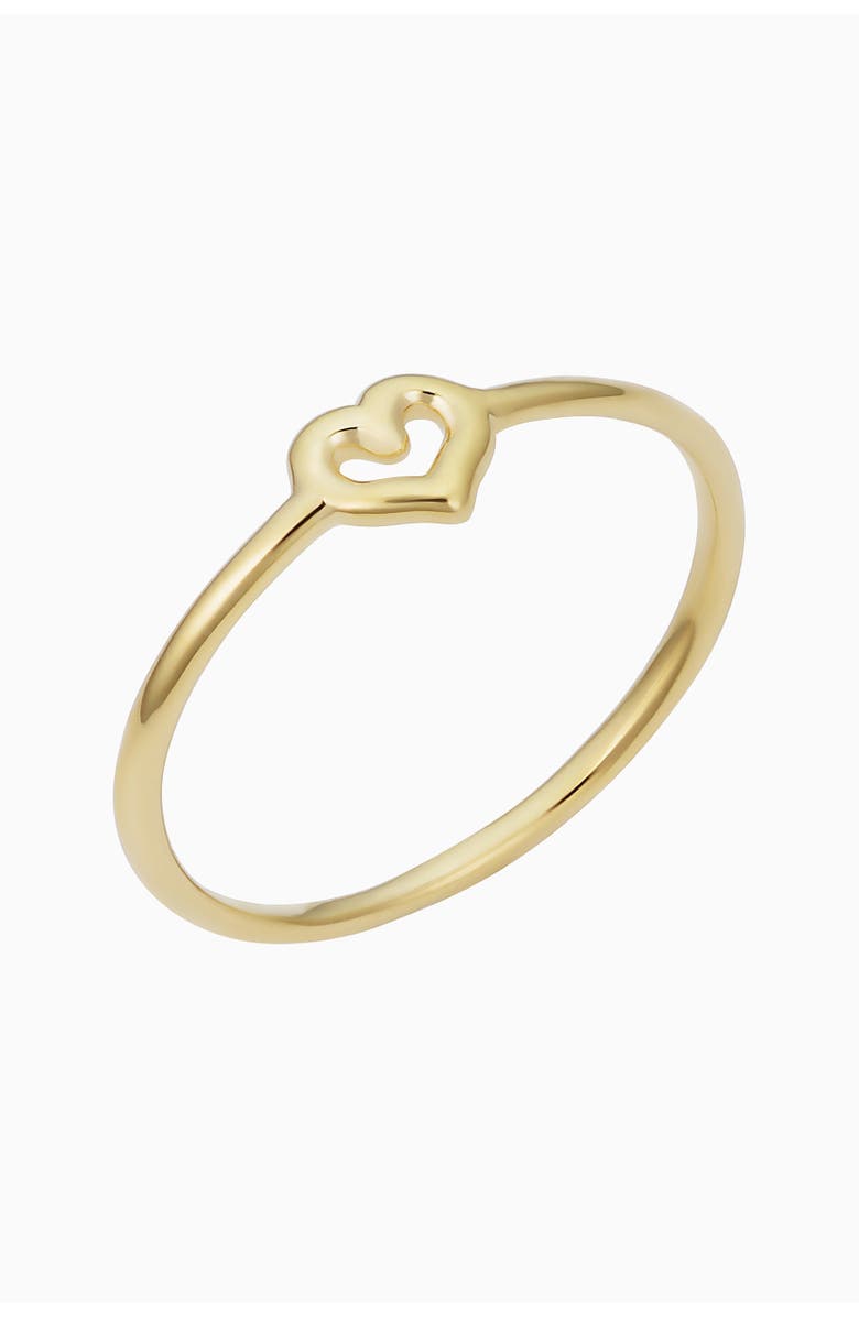 Oradina 14K Yellow Gold Heart of Gold Ring, Main, color, Yellow Gold