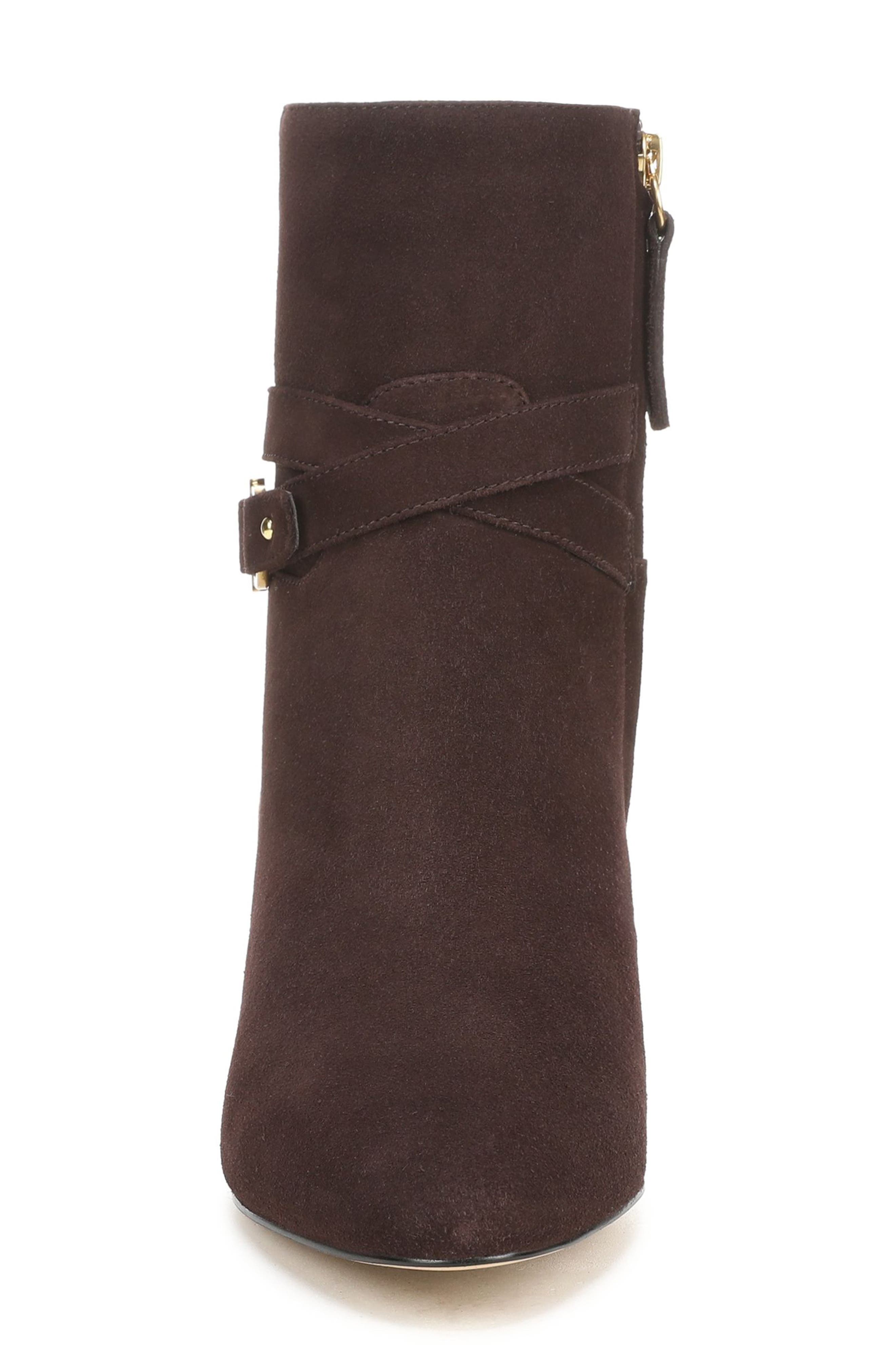 Caden Leather Bootie, Alternate, color, DARK BROWN LEATHER