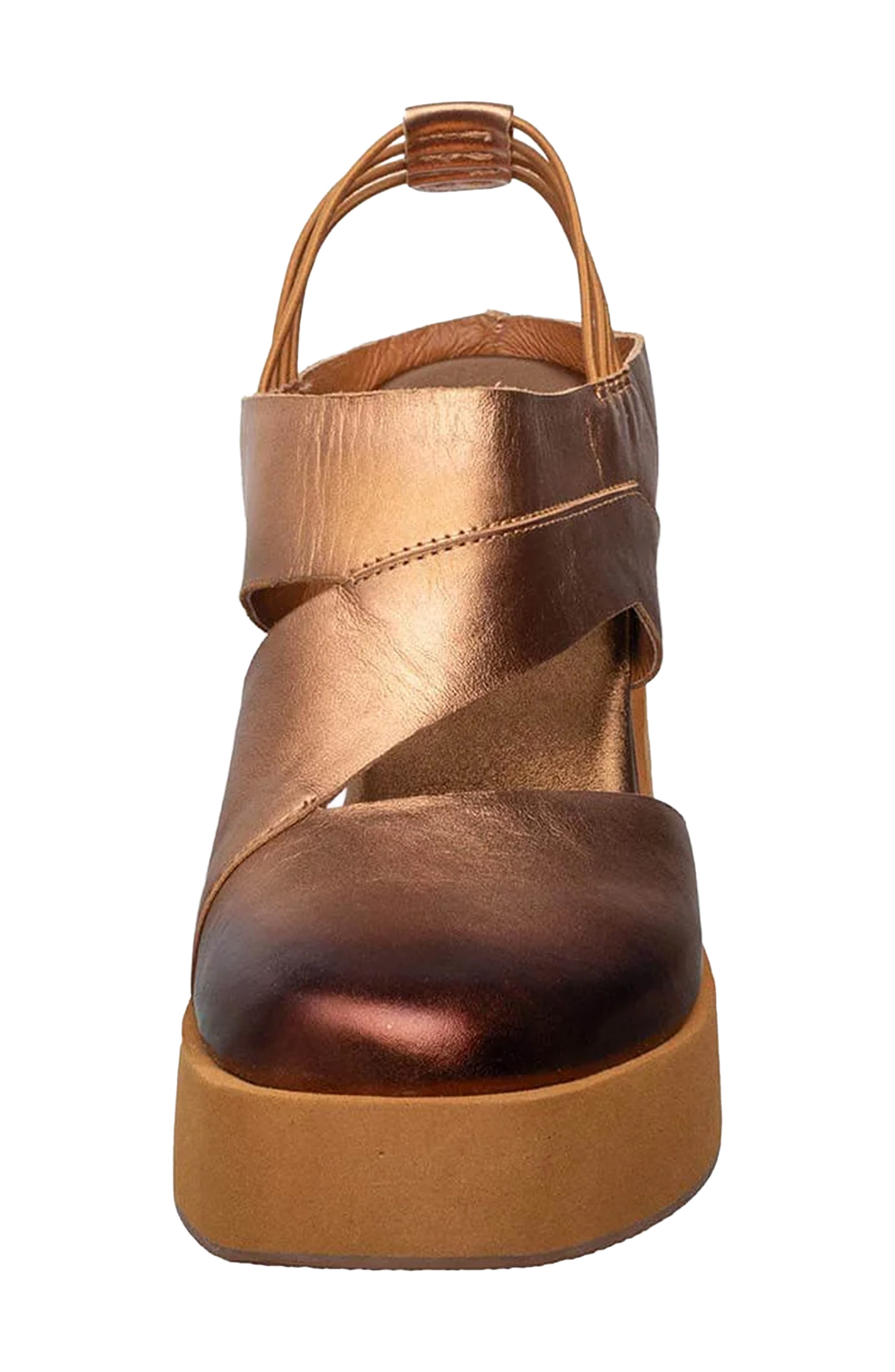 ANTELOPE Uma Wedge Sandal, Alternate, color, Bronze