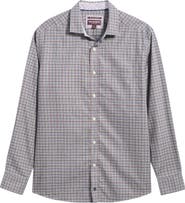 Johnston & Murphy Ovation Plaid Non-Iron Cotton Button-Up Shirt