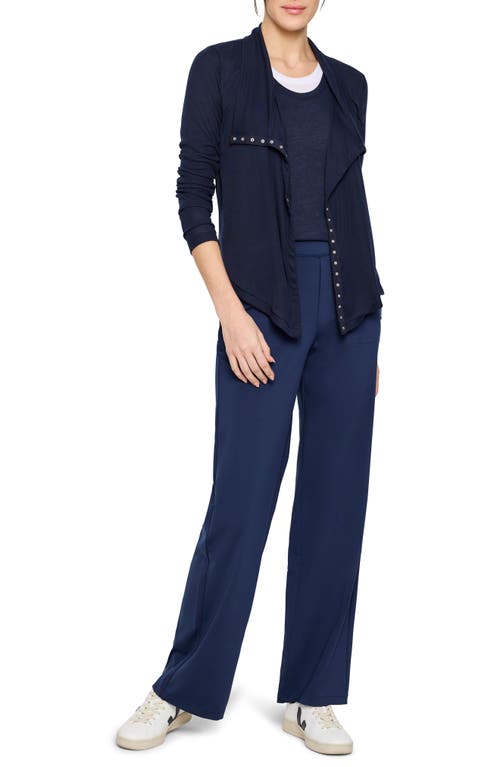 Nz Active By Nic+zoe Gauzy Double Layer Tank In Dark Indigo