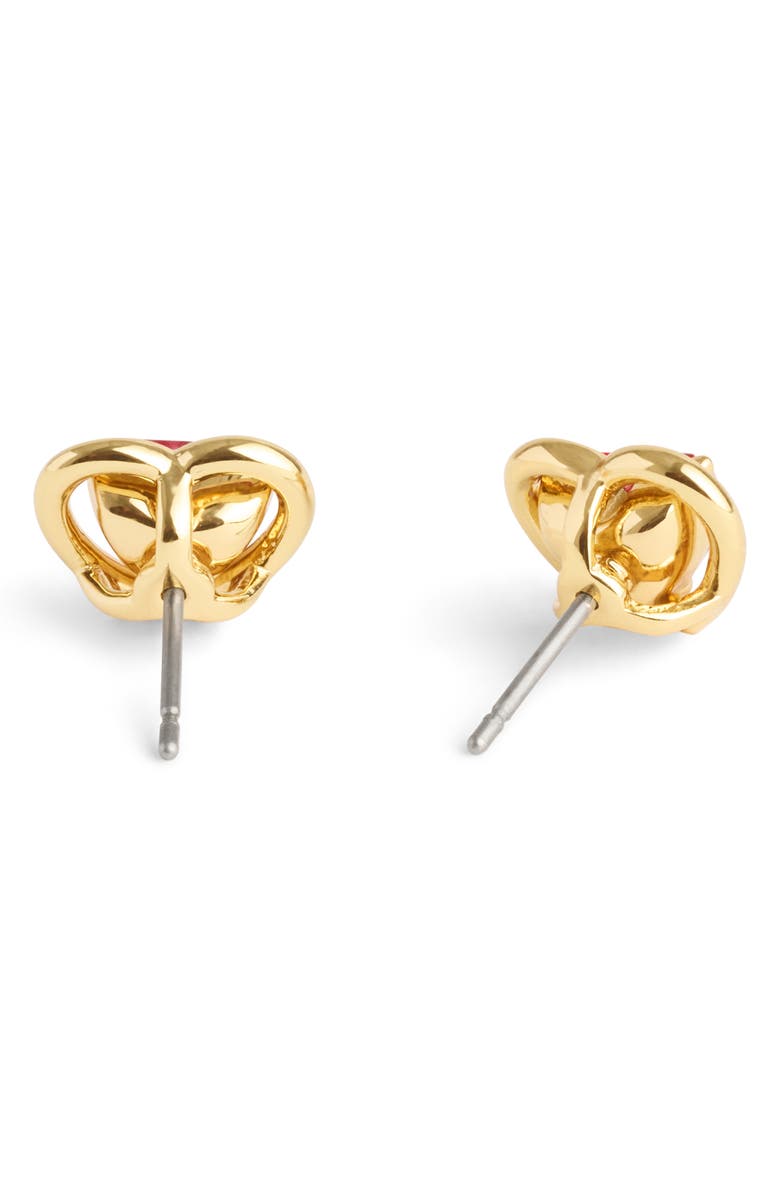 COACH Halo Heart Stud Earrings, Alternate, color, 
