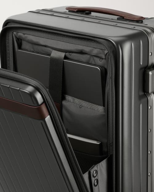 Carl Friedrik The Carry-on X Suitcase In Grey/chocolate