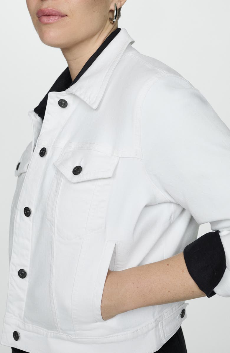 MANGO Denim Trucker Jacket, Alternate, color, 