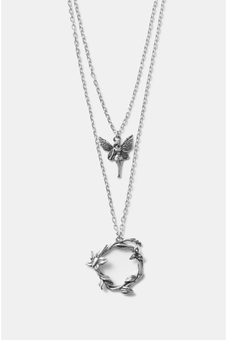 Maypole Sterling Silver Fairy Necklace, Alternate, color, Silver