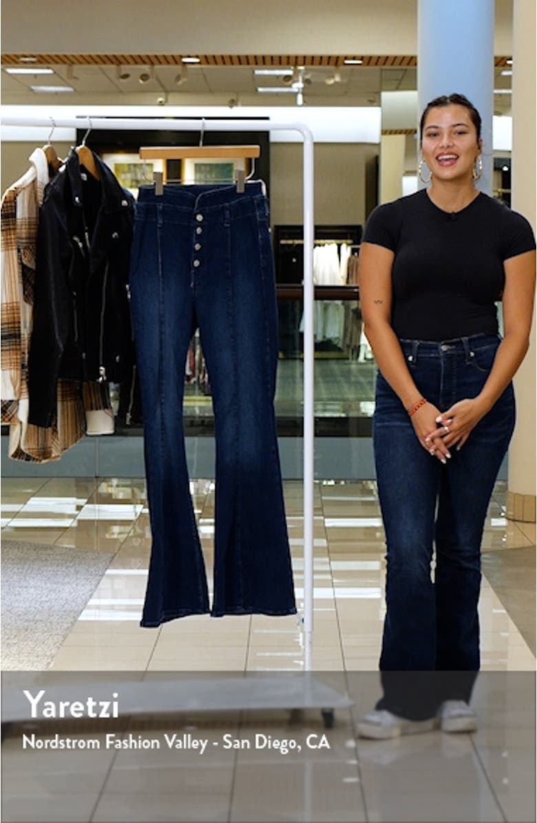 After Dark Button Fly Wide Leg Jeans, sales video thumbnail
