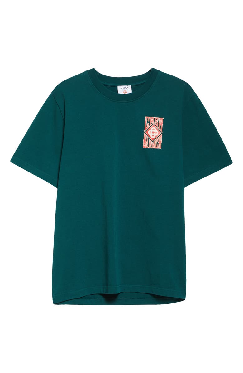 Casablanca Gothic Stacked Logo Graphic T-Shirt, Alternate, color, 