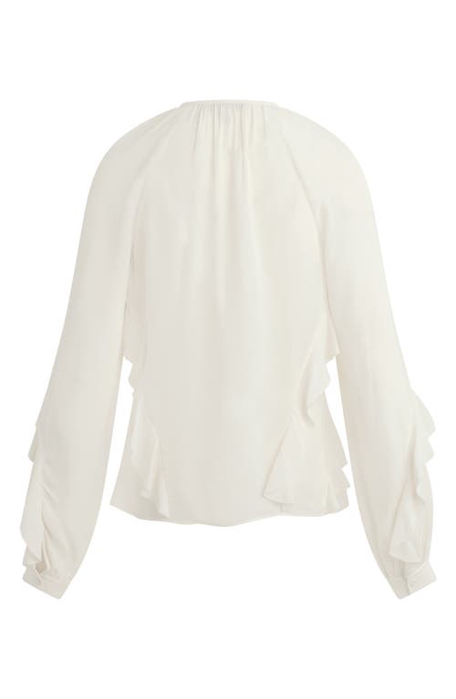 Favorite Daughter The Because Of You Ruffle Top In White