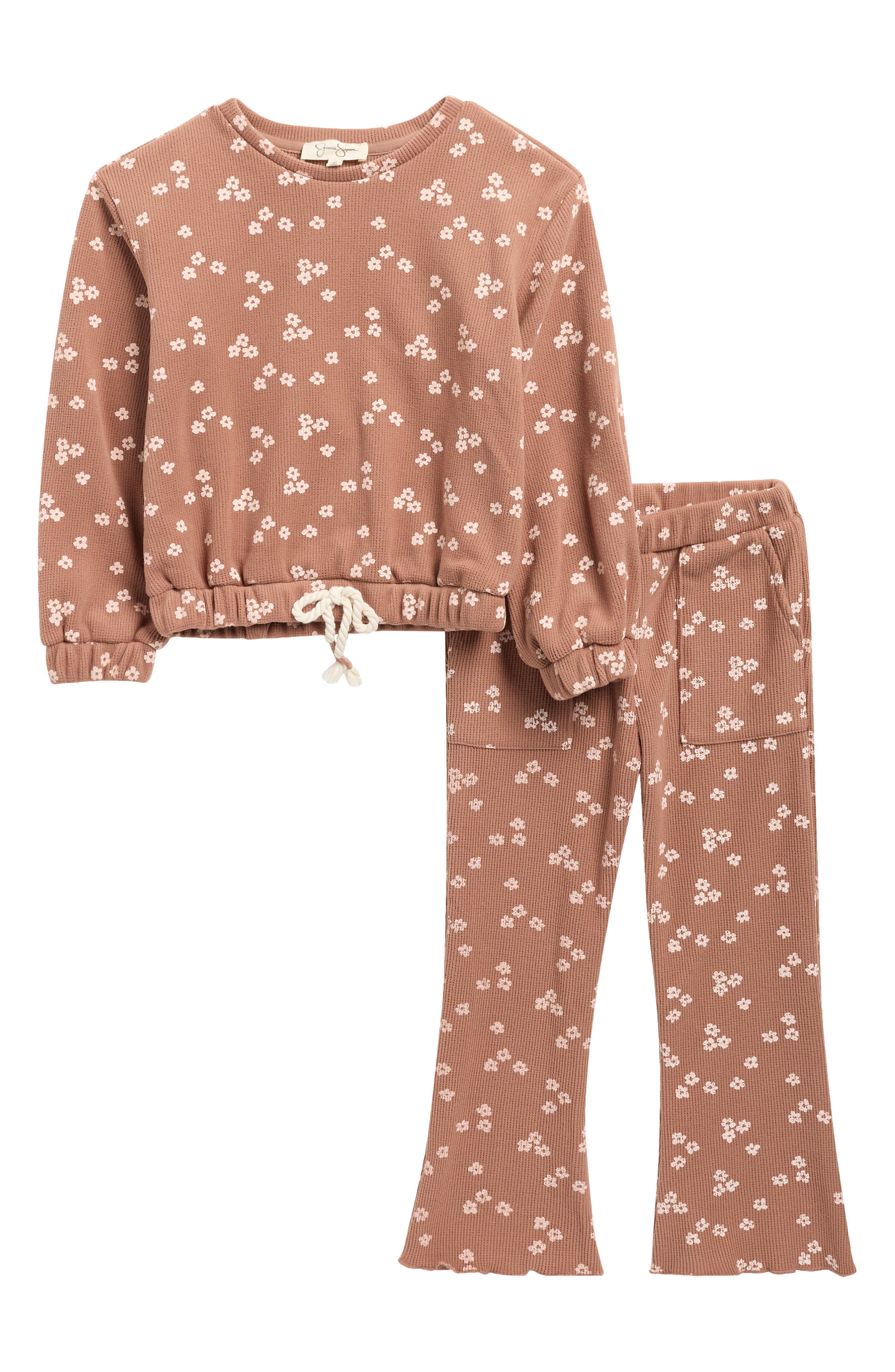 Jessica Simpson Pullover & Flare Pants Set