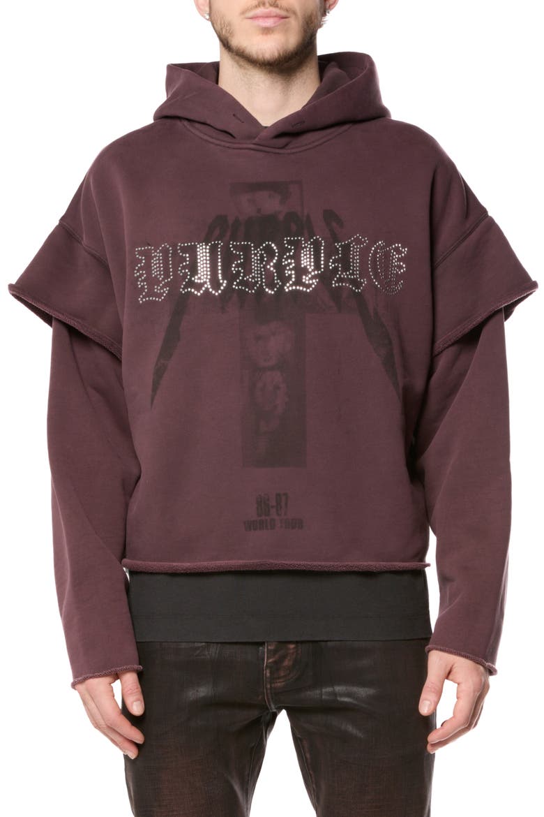 Tactical Raw Hoodie, Main, color, BROWN