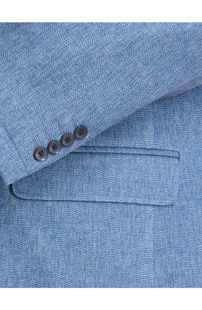 Synrgy by DXL Big & Tall Chevron Knit Jacket-Relaxer Sport Coat, Alternate, color, Blue