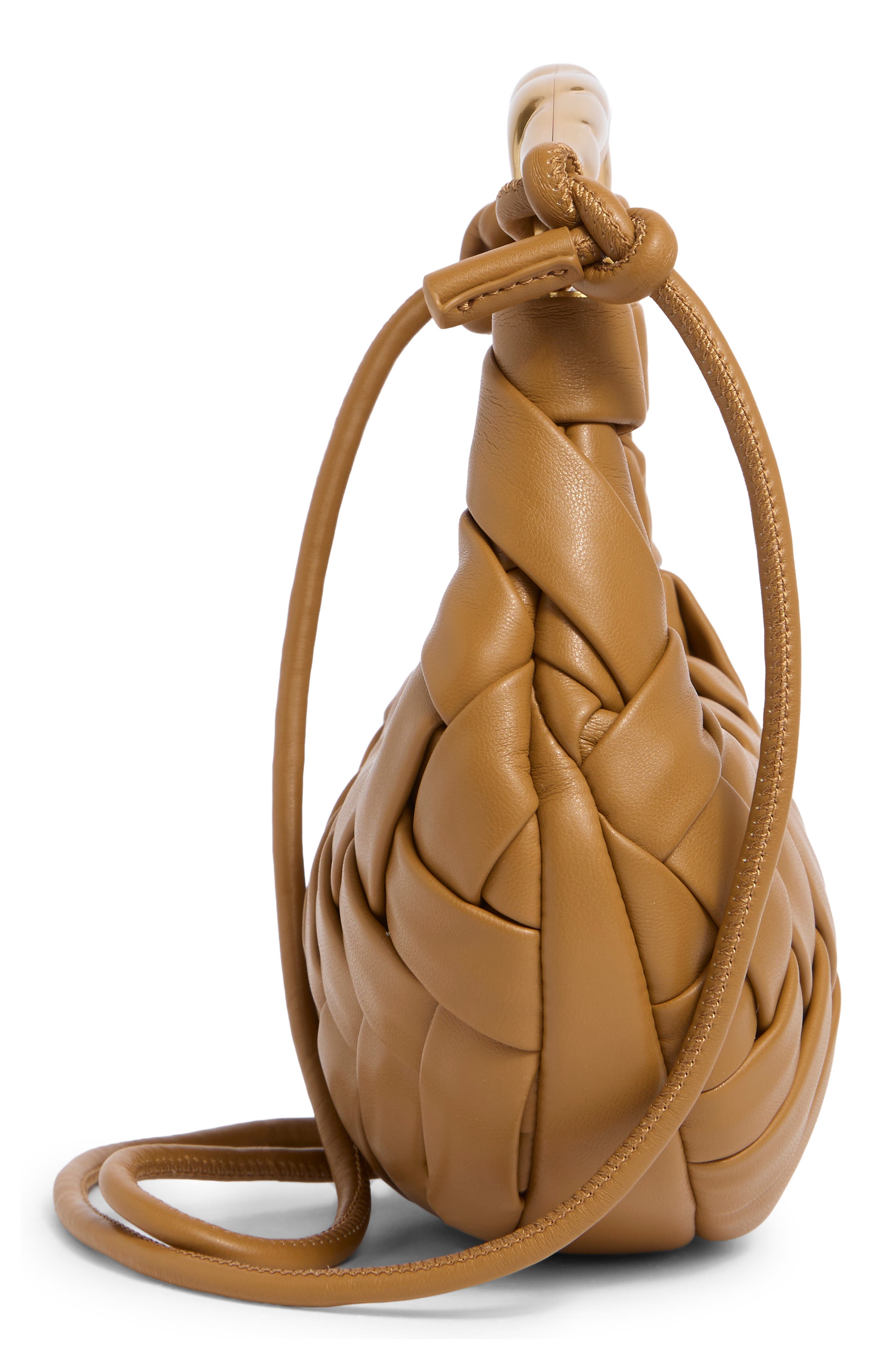 Orla Woven Shoulder Bag, Alternate, color, BROWN
