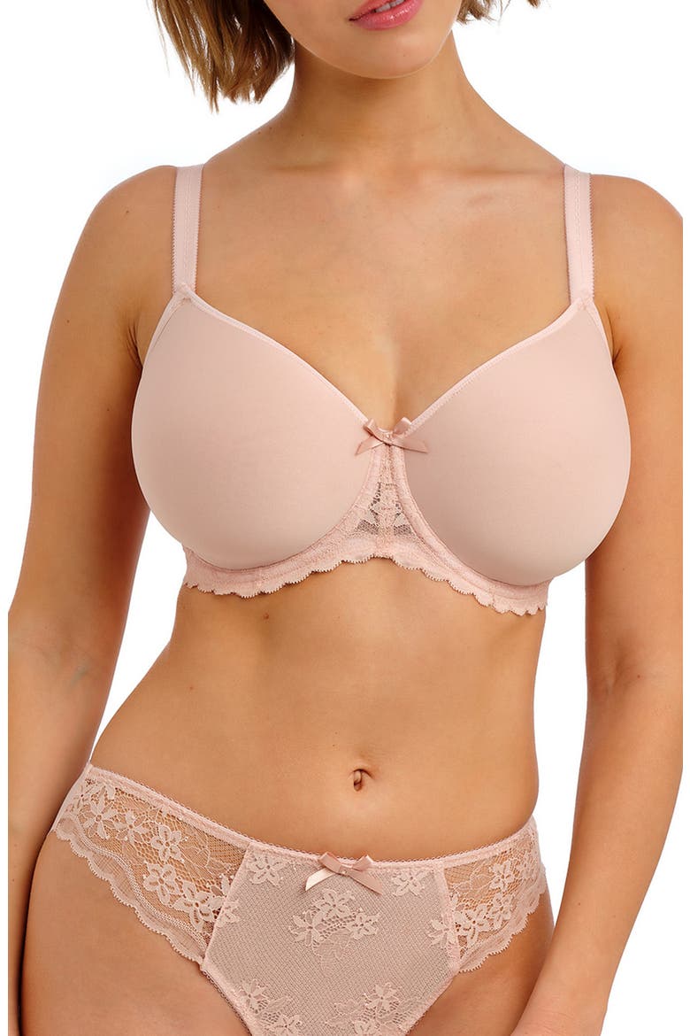 Quinn Underwire Molded Spacer Bra, Main, color, CAMEO