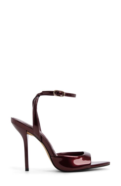 Aldo Forevermore Ankle Strap Pointed Toe Sandal In Red