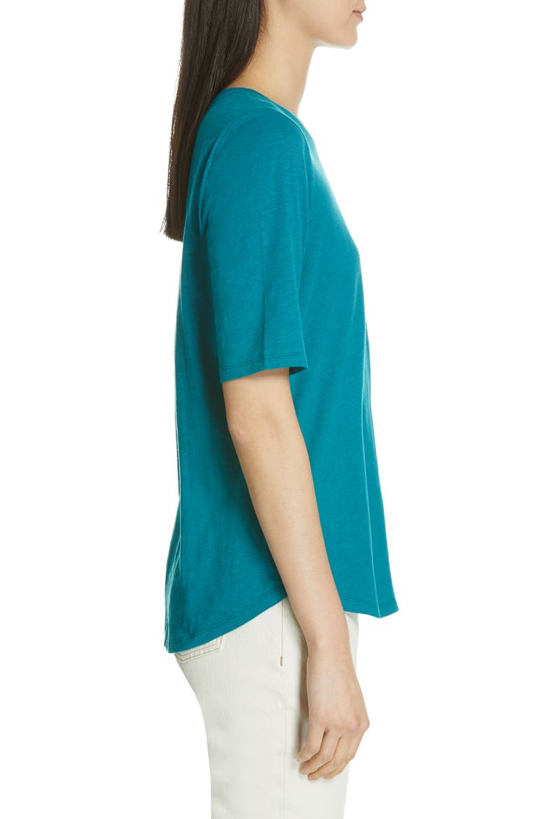 Crewneck Tee, Alternate, color, TEAL
