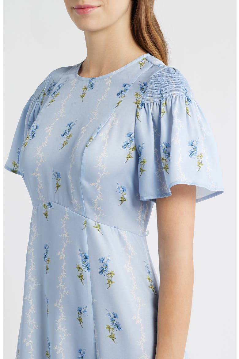 The Dominque Ditsy Floral Maxi Dress, Alternate, color, BLUEBELL WALTZ