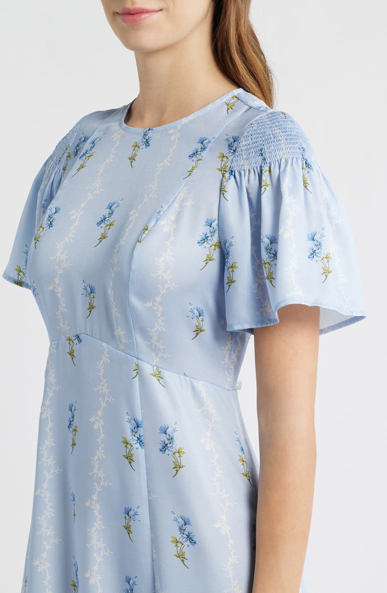 Hill House Home The Dominque Ditsy Floral Maxi Dress, Alternate, color, Bluebell Waltz