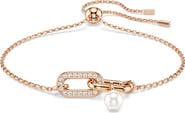 Swarovski Constella Crystal & Faux Pearl Bracelet
