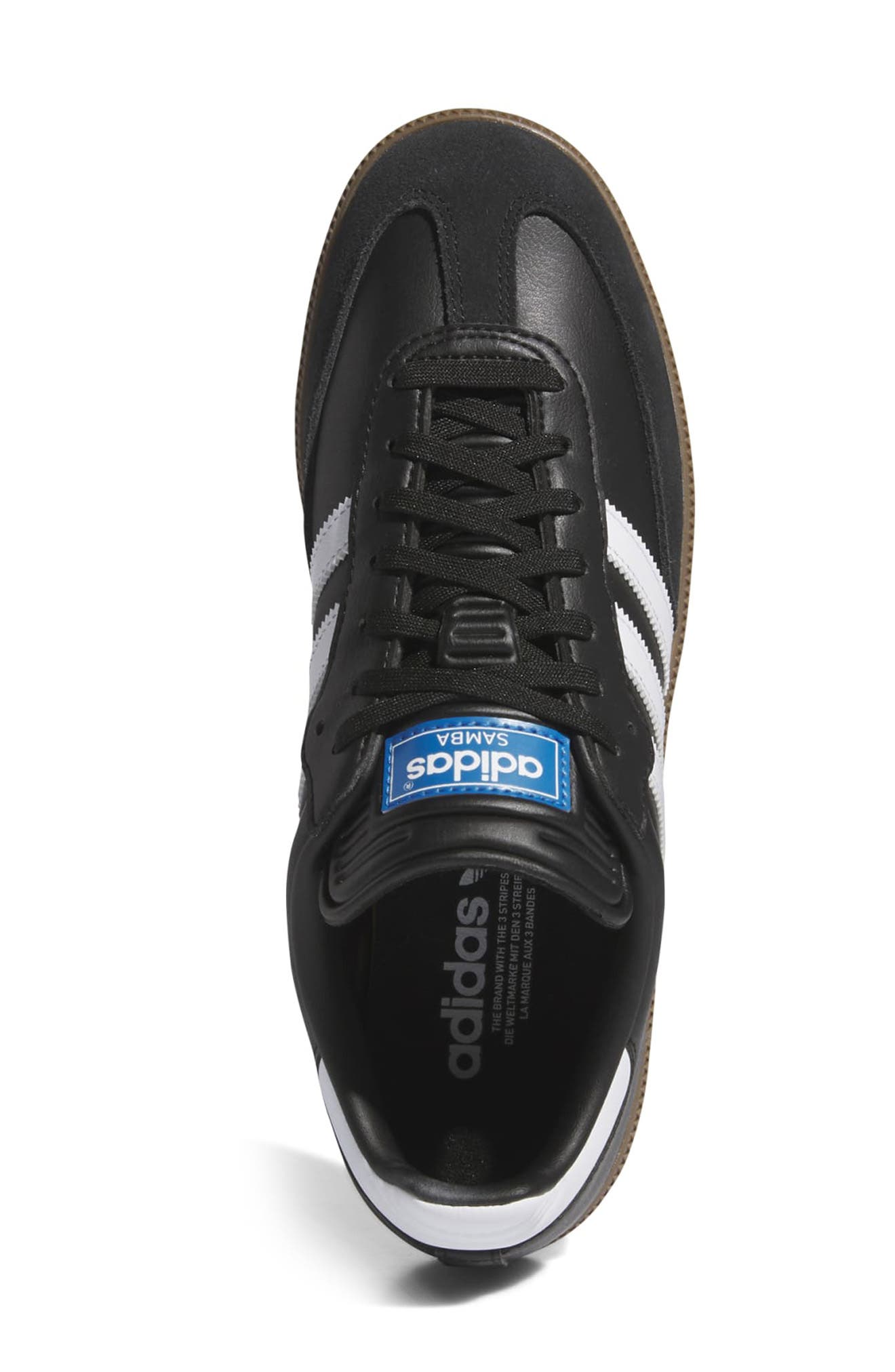 adidas Golf Gender Inclusive Samba Spikeless Golf Shoe, Alternate, color, Black/ White/ Gum5