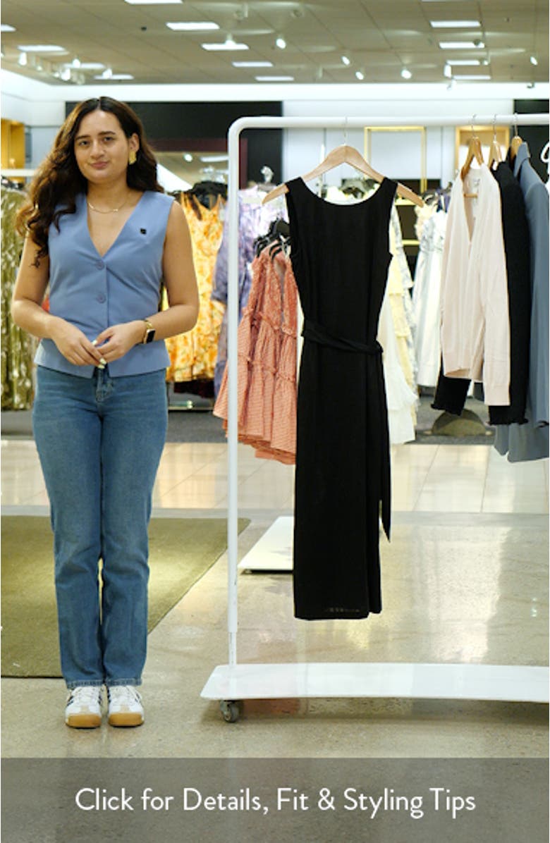 Karlie Sleeveless Body-Con Midi Cocktail Dress, sales video thumbnail