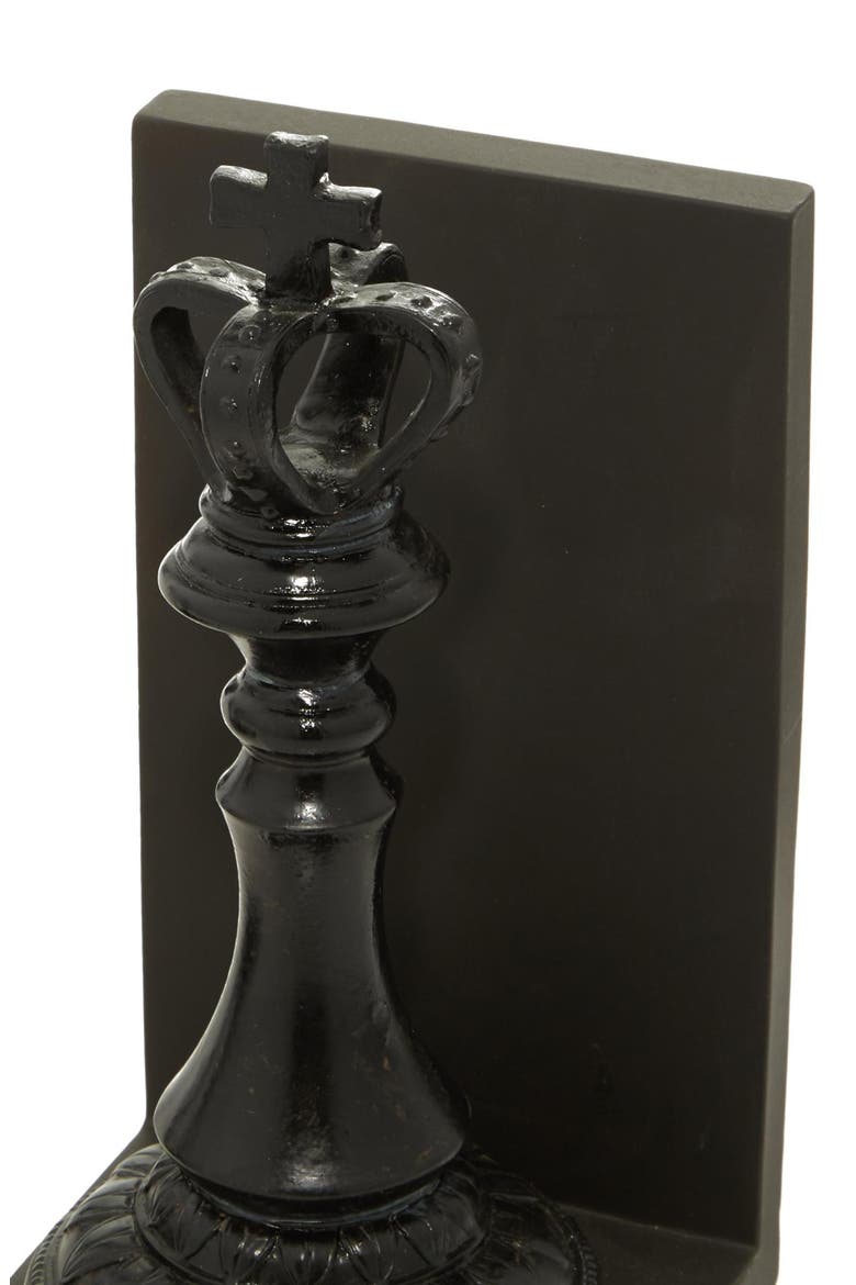 Chess Bookends, Alternate, color, BLACK