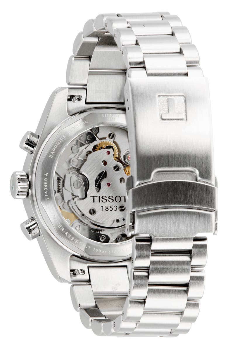 Tissot PR516 Bracelet Chronograph Watch, 40mm, Alternate, color, Black