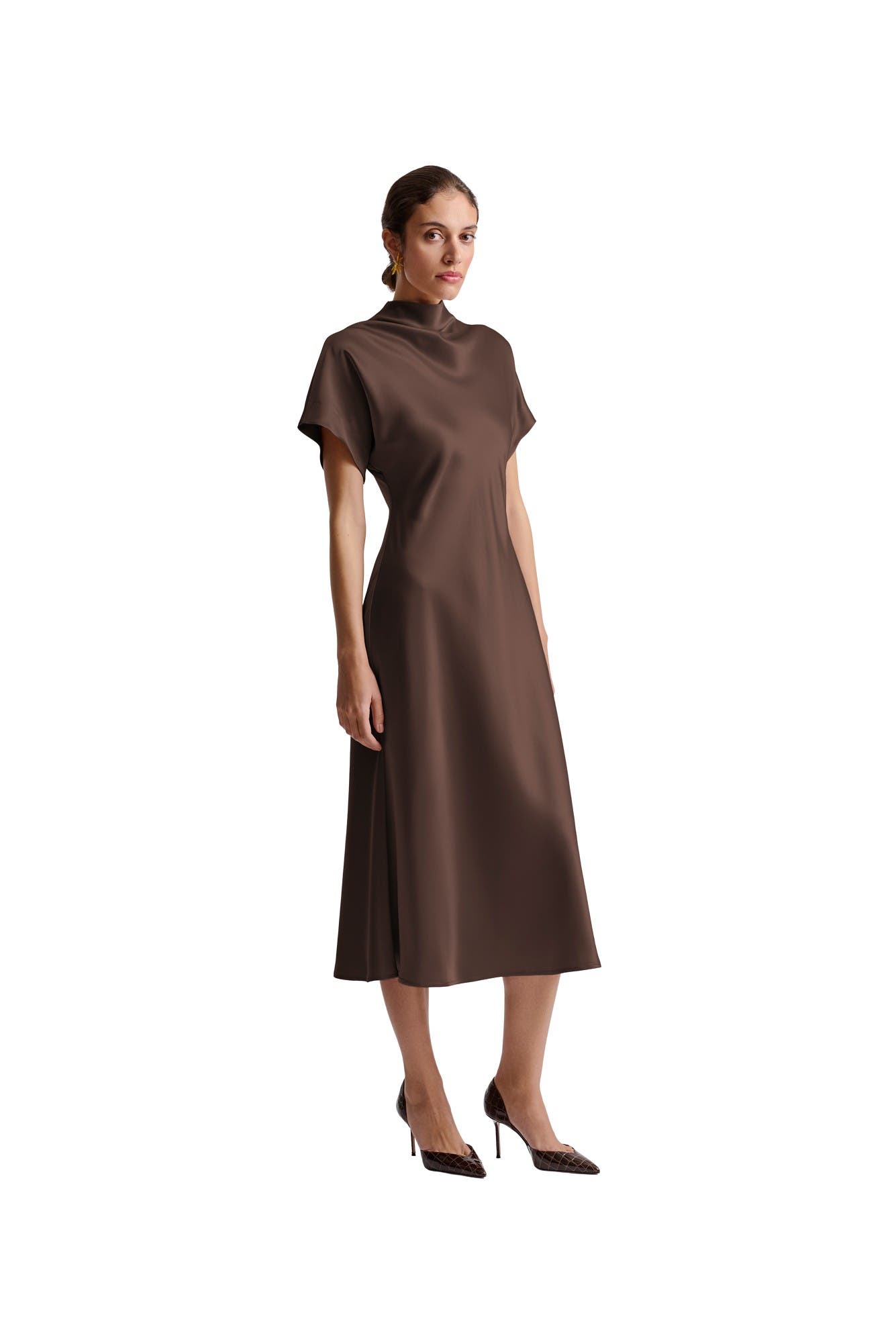 Milena Cape Midi Dress