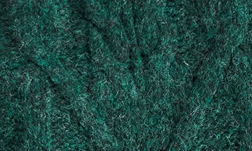 Steve Madden Marcie Cable Stitch Mock Neck Sweater In Green