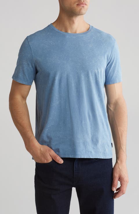 Marble Wash Cotton Crewneck T-Shirt