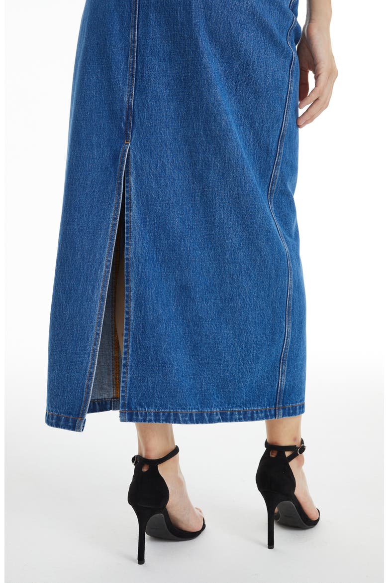 Zoe Suspender Maxi Dress, Alternate, color, ENAMEL BLUE