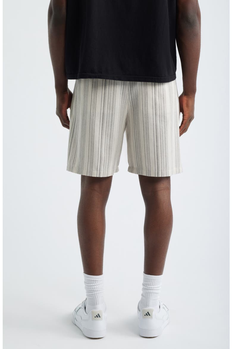 Arena Stripe Shorts, Alternate, color, CREAM STRIPE