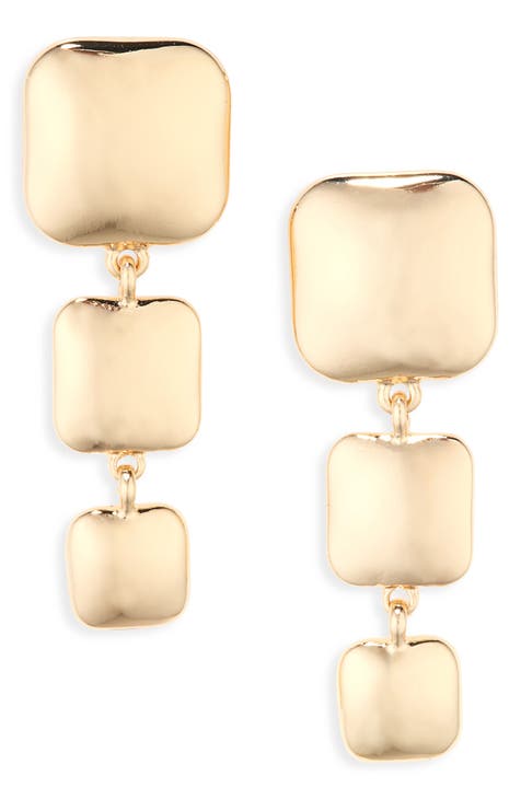 Square Drop Earrings