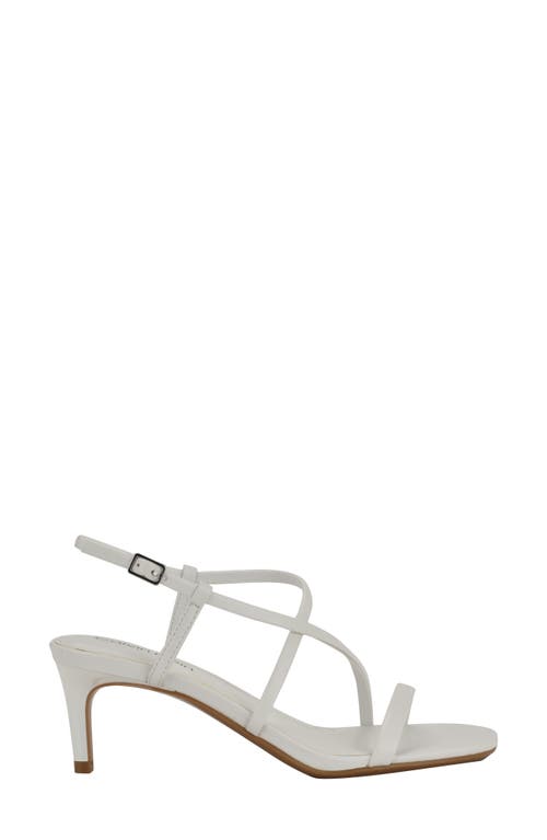 Calvin Klein Ishaya Ankle Strap Sandal In White