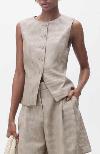 MANGO Vivian Stripe Suit Vest
