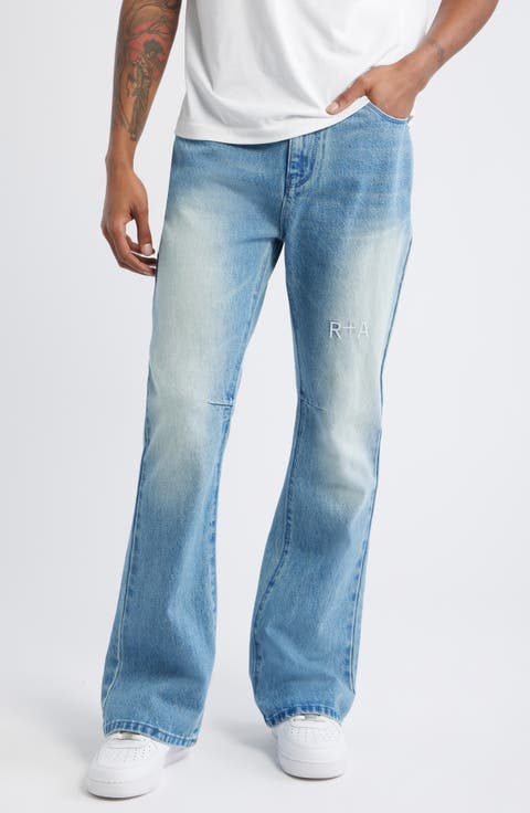 Mael Slim Flare Jeans (Coastal Drift Triple Cross)