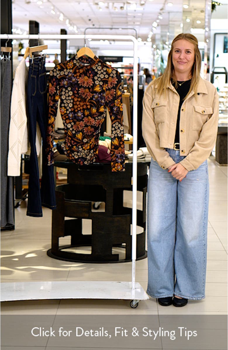 Lili Mock Neck Jersey Top, sales video thumbnail