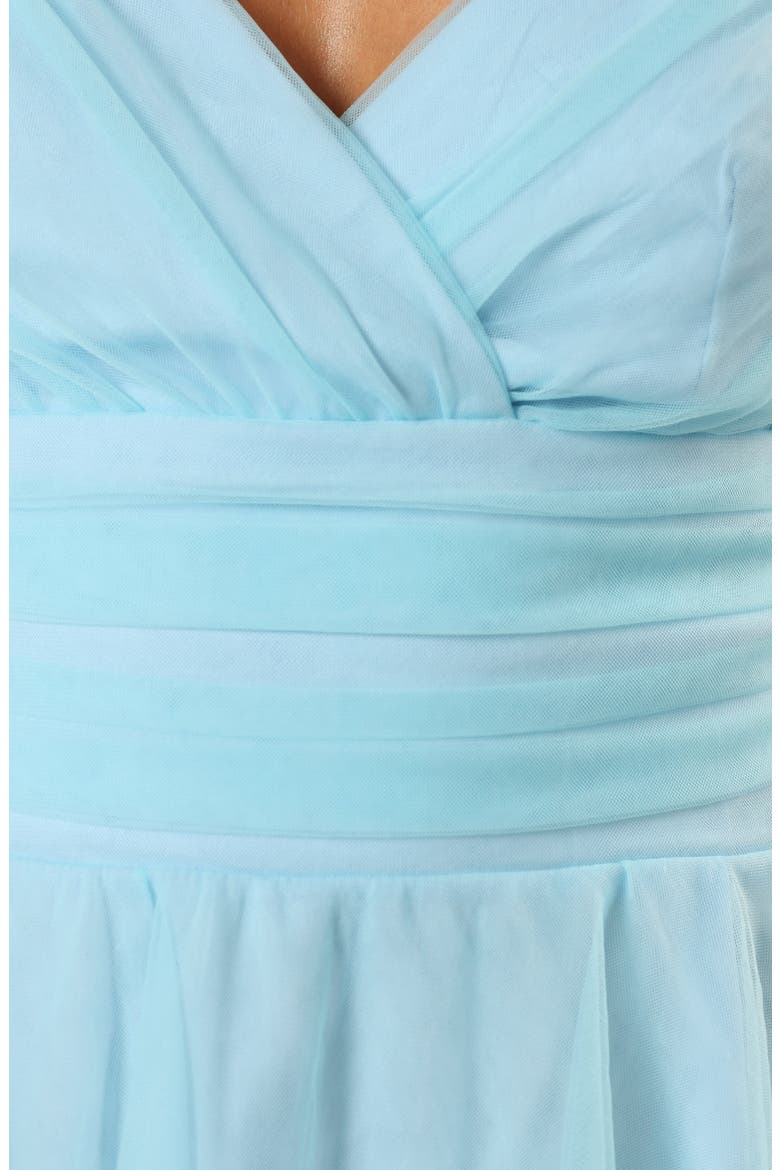 Kienna Tulle Minidress, Alternate, color, BLUE