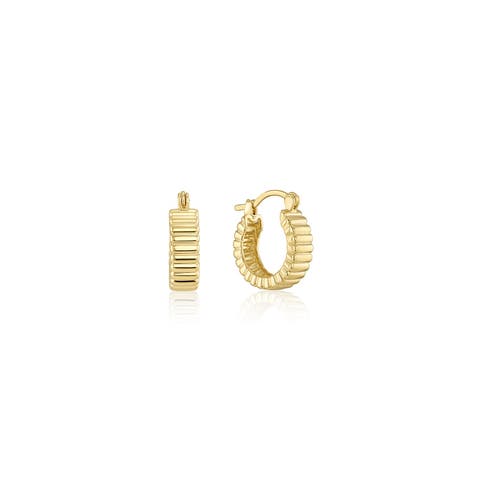 Jules Ridge Hoop Earrings