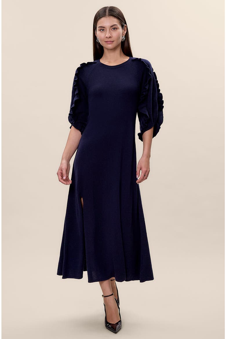 Kaia Sweater Dress, Main, color, Navy