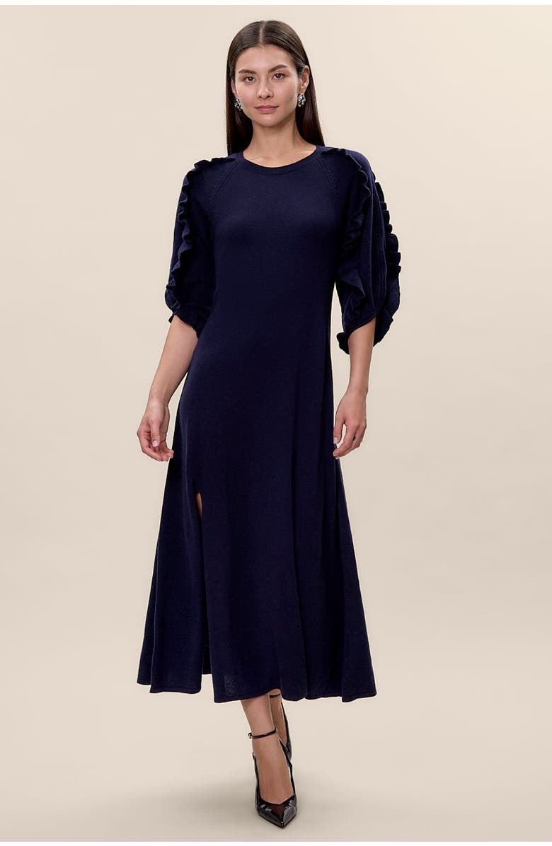 Rebecca Taylor Kaia Sweater Dress, Main, color, Navy