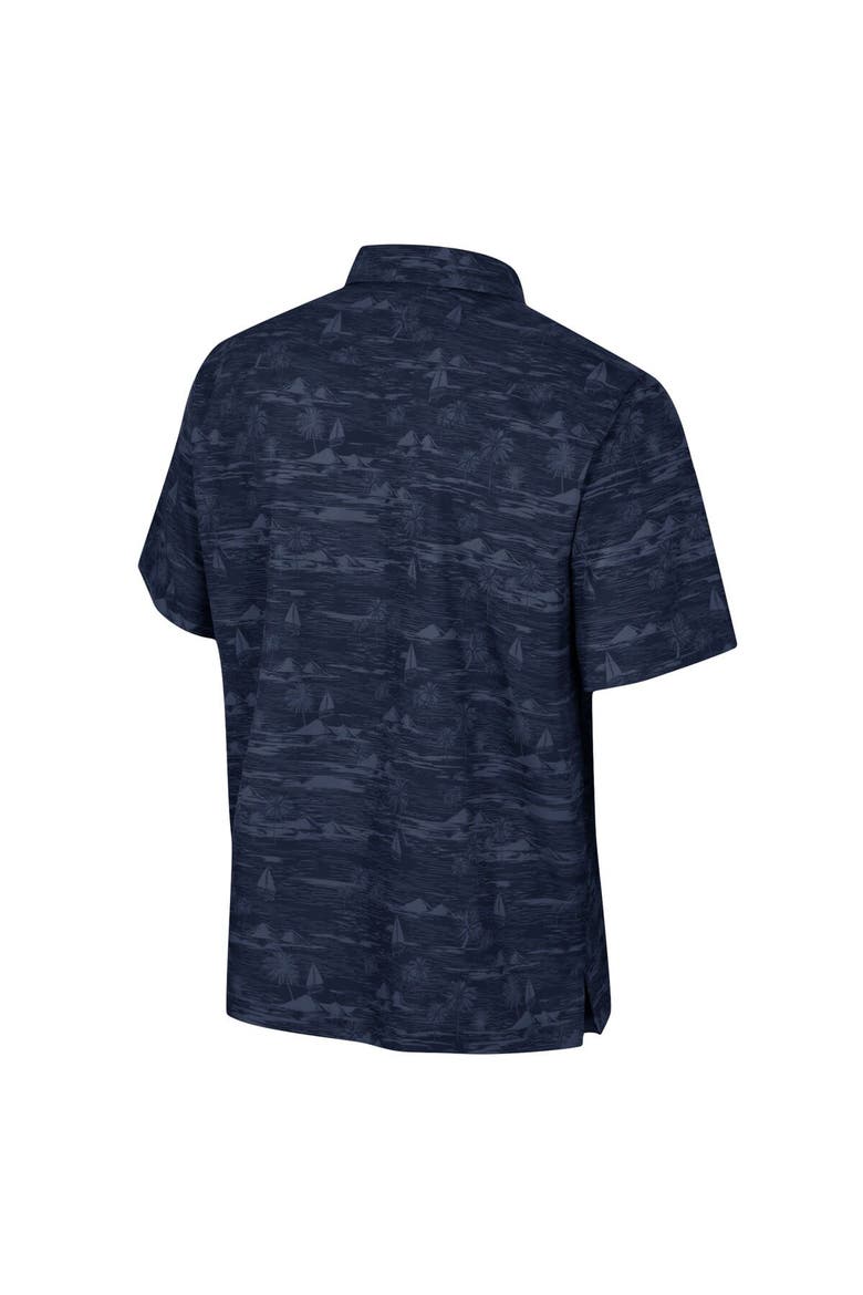 Men's Colosseum Navy Michigan Wolverines Ozark Button-Up Shirt, Alternate, color, Navy