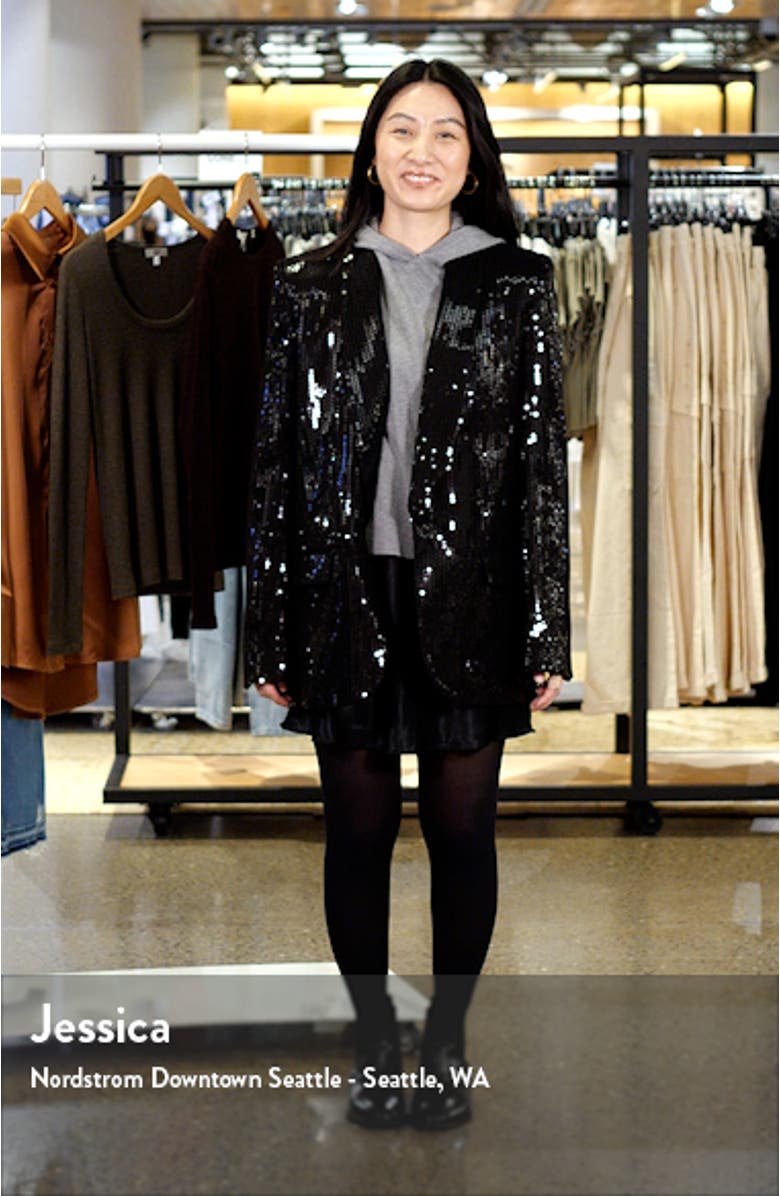 Vive Sequin Tuxedo Blazer, sales video thumbnail