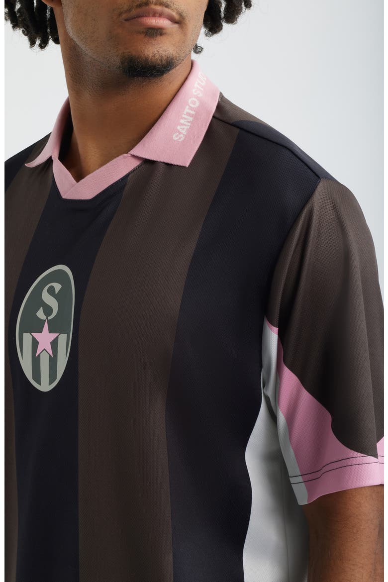 Forever Team Graphic Club Jersey Polo, Alternate, color, BLACK