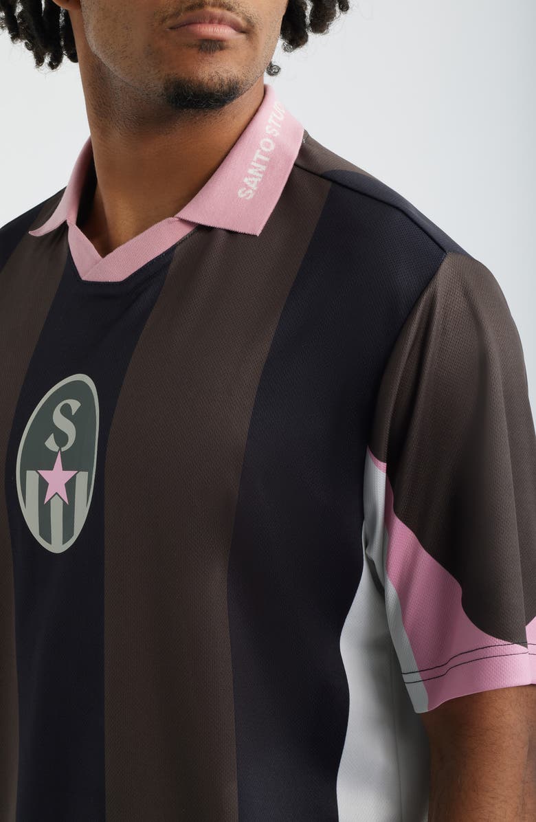 SANTO STUDIO Forever Team Graphic Club Jersey Polo, Alternate, color, Black