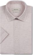 Bugatchi Miles OoohCotton® Space Dye Short Sleeve Button-Up Shirt